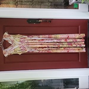 Christopher & Banks Multicolored Sleeveless Maxi Dress S